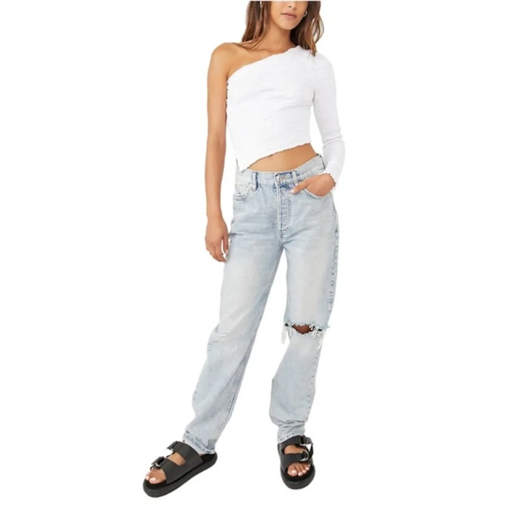 🟤NWT FREE PEOPLE Jasmine Top in White MED